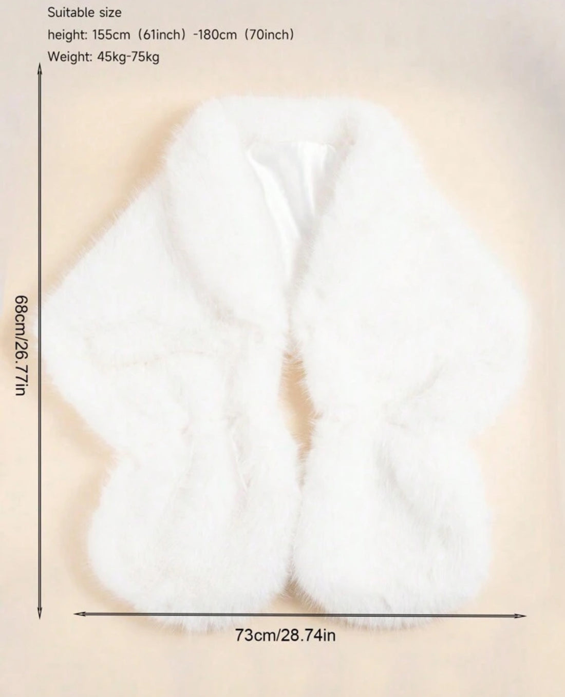 Snow Éclat Faux Fur Shawl