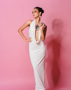 Ivory Cascade Gown