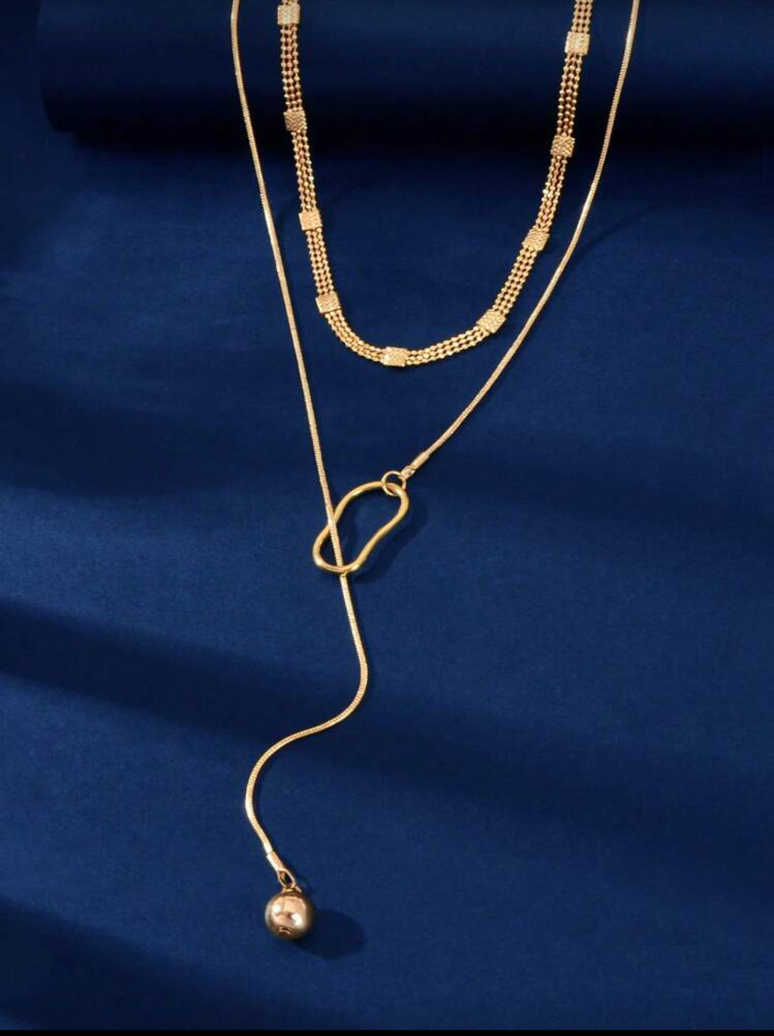 Golden Sol Choker & Lariat Set