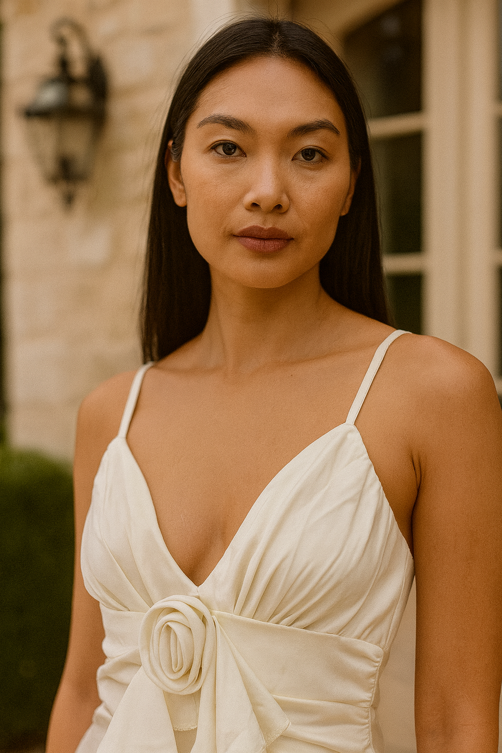 White Serenity Ruffle Dress