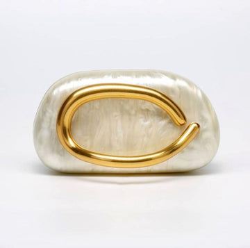 Aurora Shell Clutch Purse