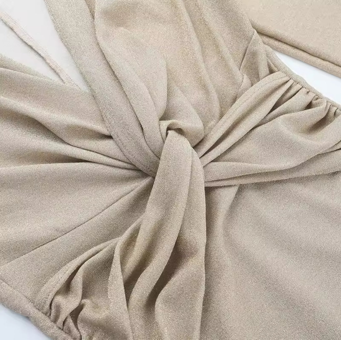 Champagne Glow Mini Dress