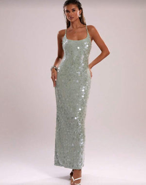 Aqua Allure Slip Dress