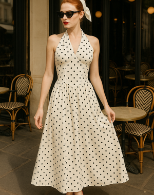 Vintage Desire Polka Dot Dress