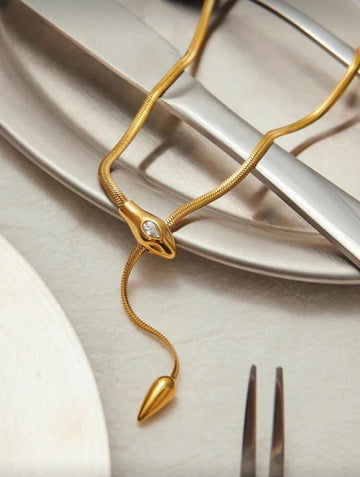 Golden Serpent Necklace