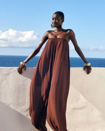Sicily Jumpsuit Brown